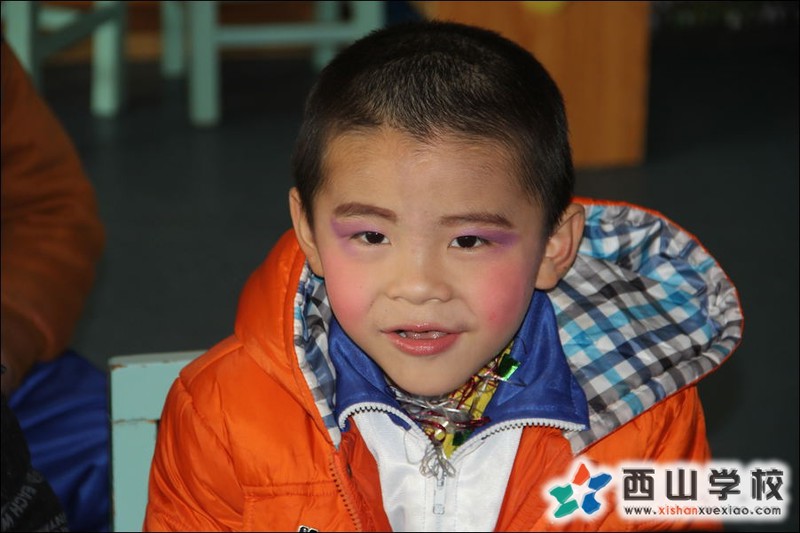福建西山学校2014年元旦演出小演员 幼儿园大一班蔡伟挂历照