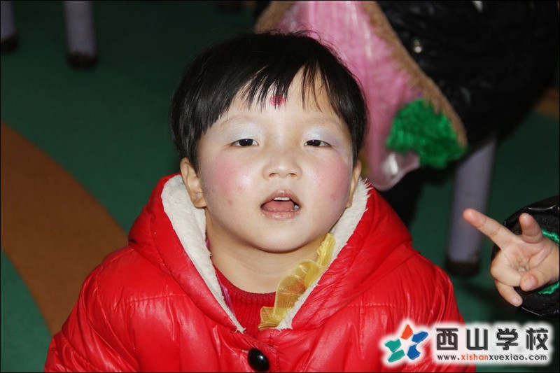 福建西山学校2014年元旦演出小演员 幼儿园小班林茜文挂历照